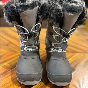 Kamik Gray Kids Snow Boots, Sz 3
